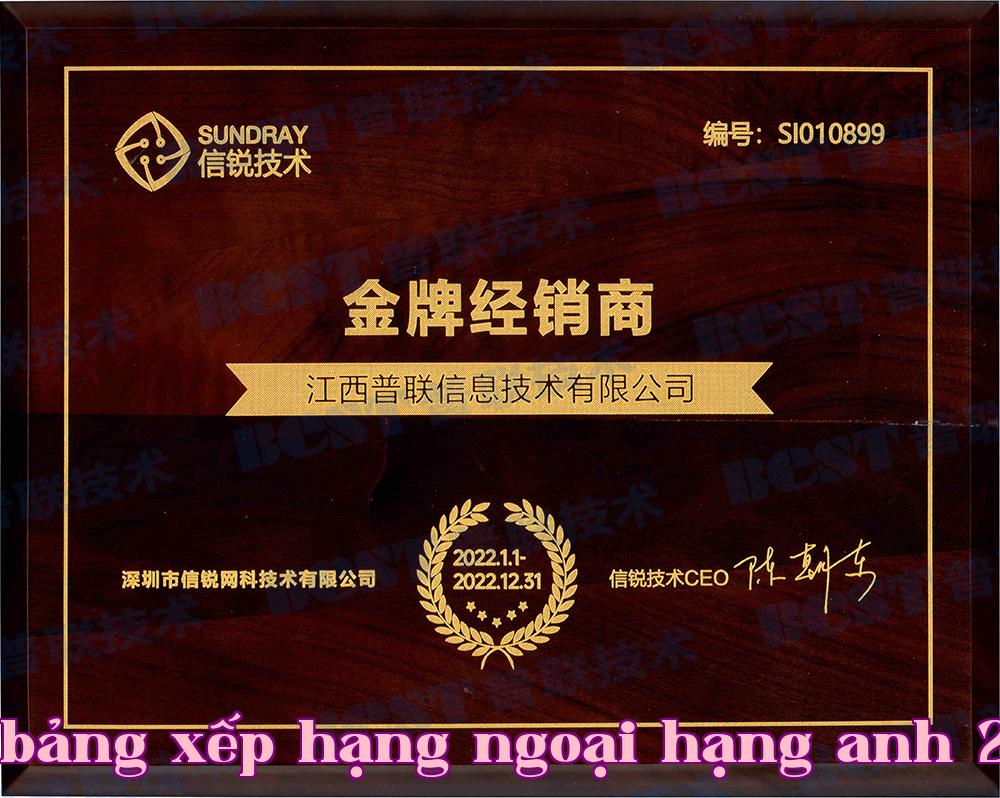 Huy chương nhà phân phối vàng của Xinruan năm 2022